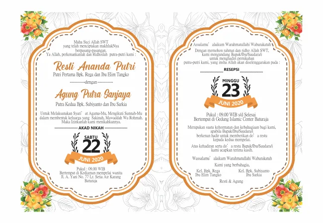 Undangan Custom S200 - View 2