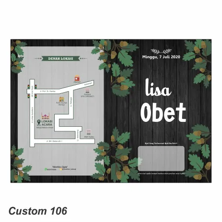 Jasa Cetak Undangan Custom S106 - Modhiskom