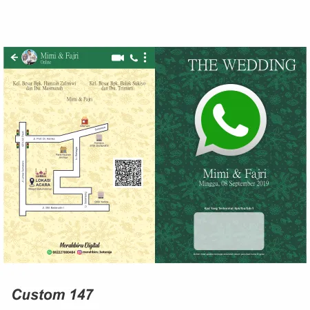 Cetak Undangan Custom S147 Berkualitas - Modhiskom