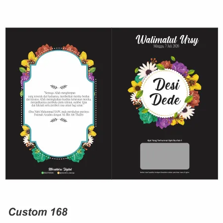 Jasa Cetak Undangan Custom S168 - Modhiskom