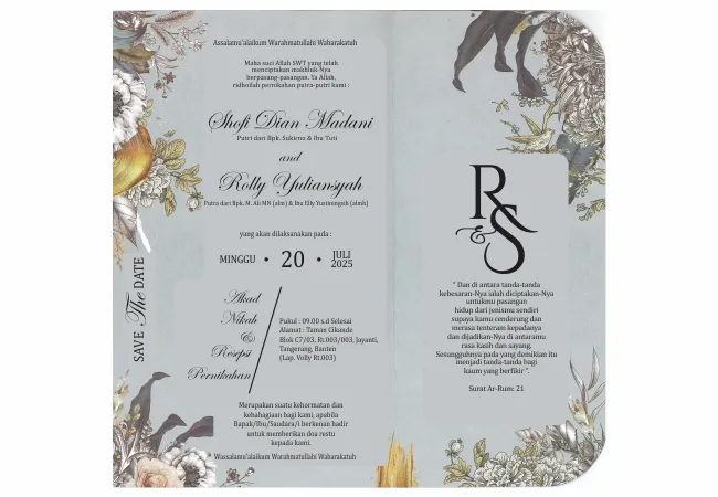Jual Undangan Griya GS023 - Kategori Undangan Pernikahan Murah Modhiskom
