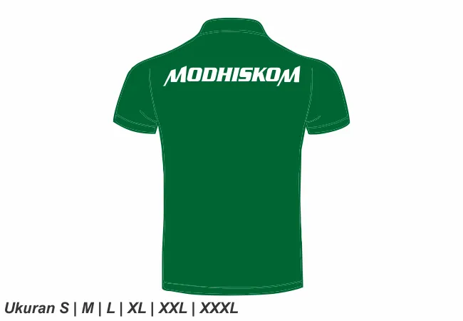 Kaos Kerah Modhiskom - T-Shirt  Kerah Sablon Keren Bahan Premium - View 2