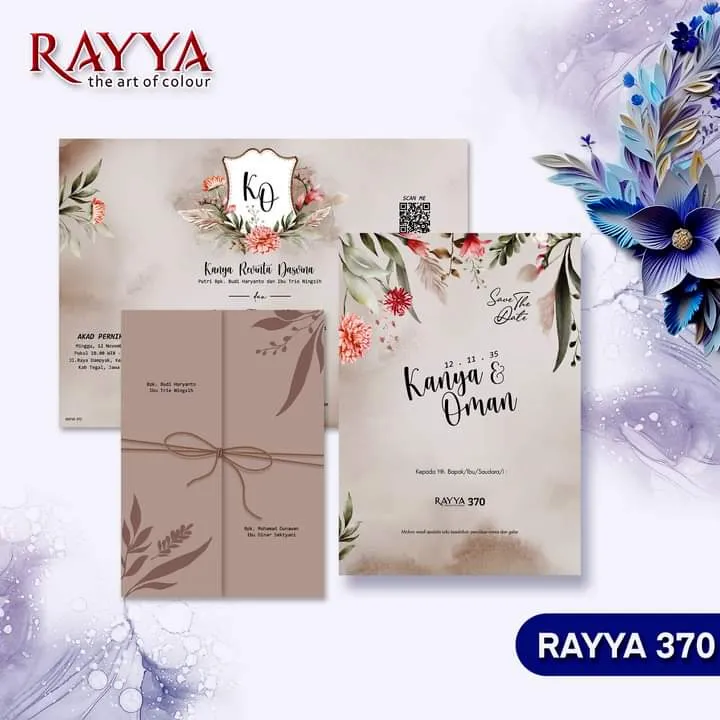 Jual Blangko Undangan Pernikahan Raya 370 Murah Curug Tangerang - Modhiskom