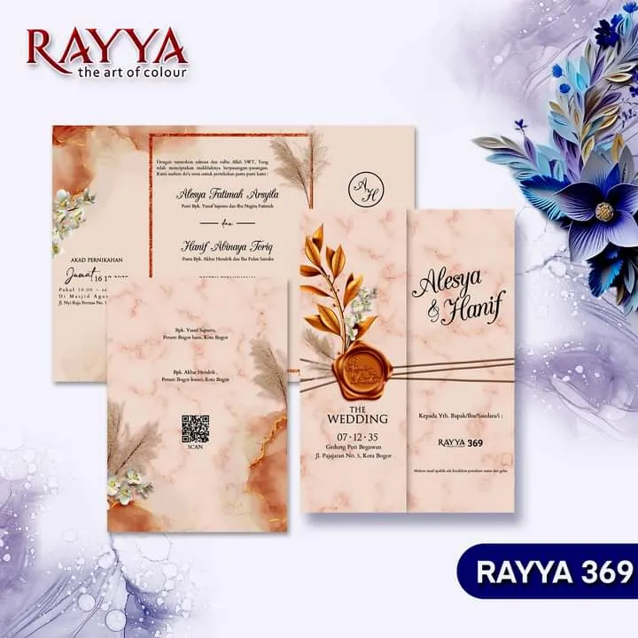 Cetak Blangko Undangan Pernikahan Raya 369 Murah Curug Tangerang Berkualitas - Modhiskom