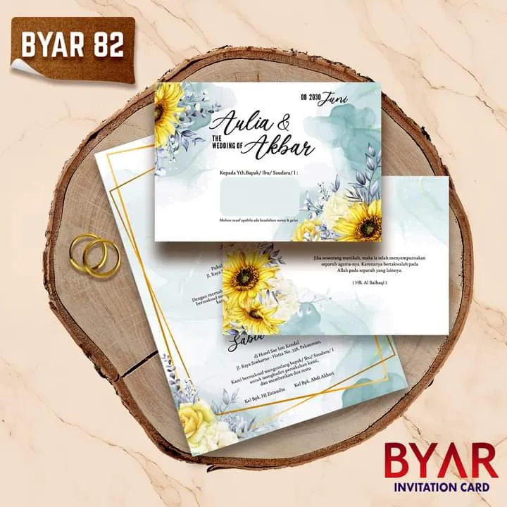 Jual Blangko Undangan Pernikahan Byar 82 Murah Curug Tangerang - Modhiskom