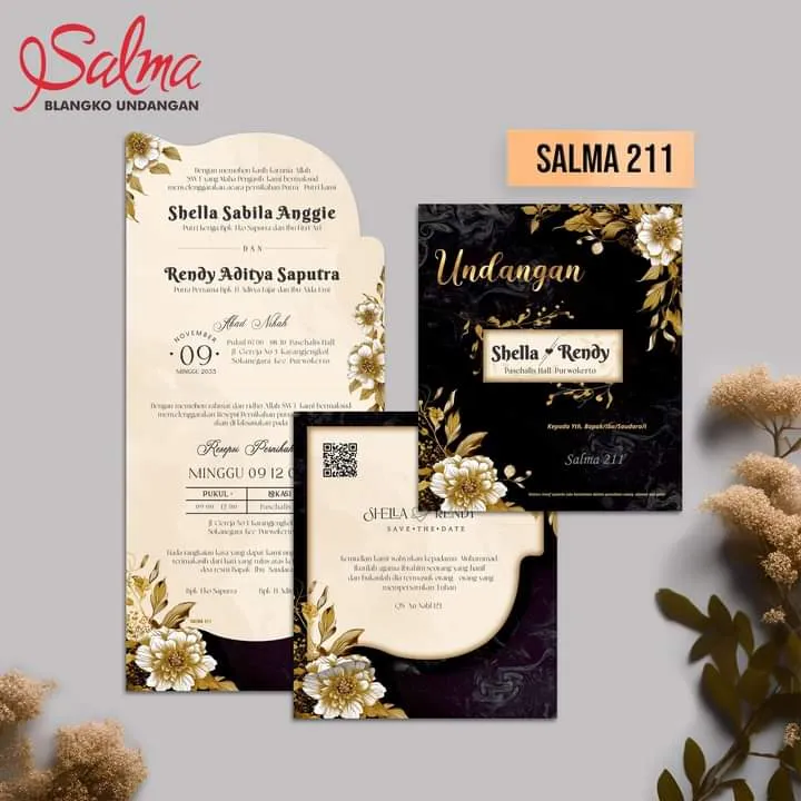 Jual Blangko Undangan Pernikahan Salma 211 Murah Curug Tangerang - Modhiskom