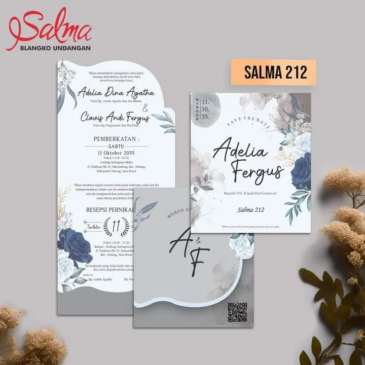 Jual Blangko Undangan Pernikahan Salma 212 Murah Curug Tangerang - Modhiskom