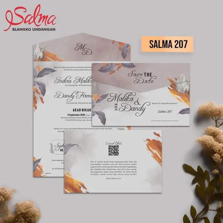 Jual Blangko Undangan Pernikahan Salma 207 Murah Curug Tangerang - Modhiskom