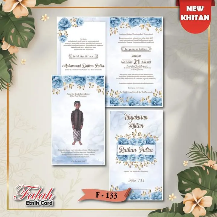 Jual Blangko Undangan Pernikahan Fadhil 133 Murah Curug Tangerang - Modhiskom