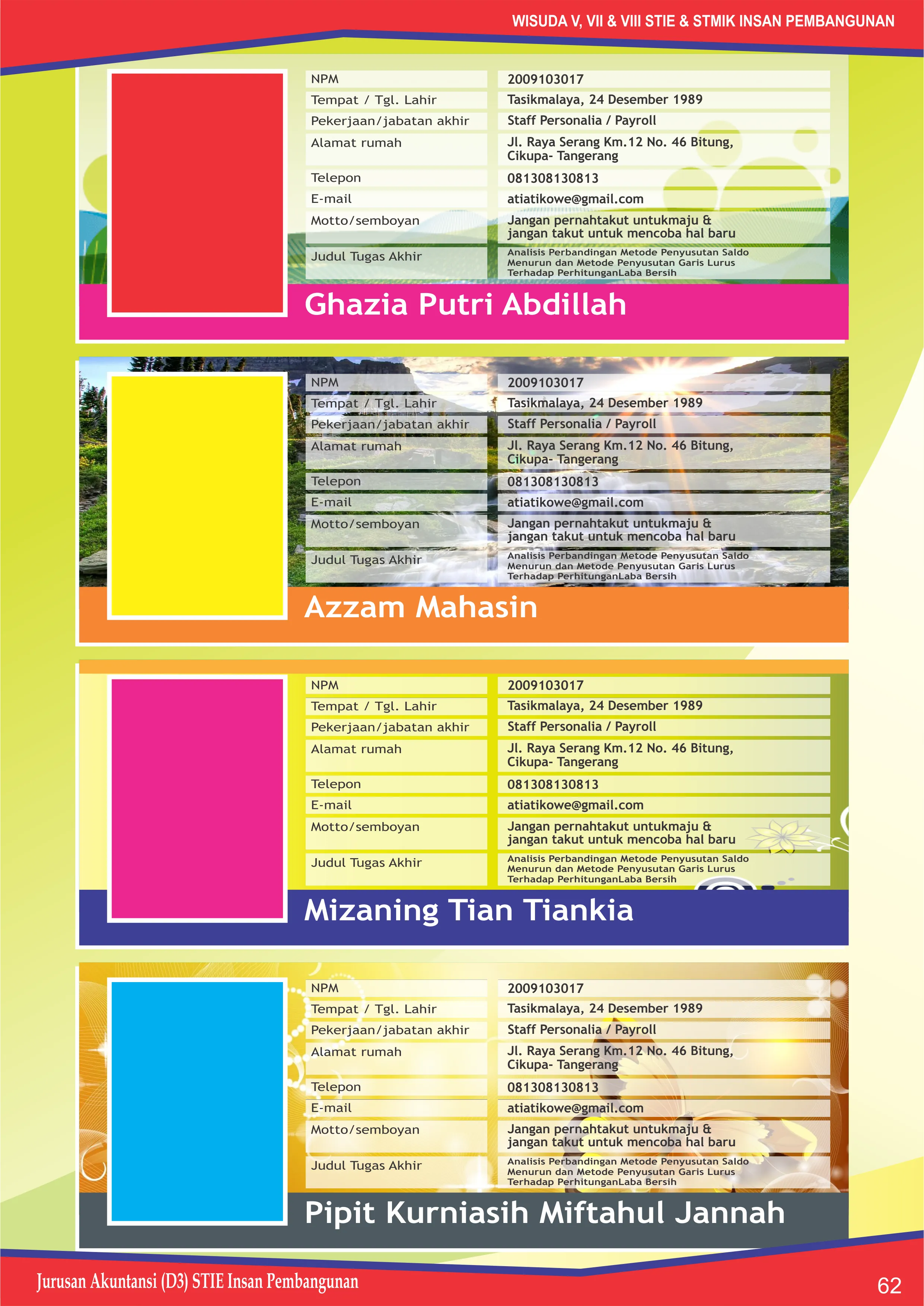 Cetak Buku Wisuda & Buku Tahunan Sekolah Murah Curug Tangerang - View 2