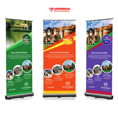 Cetak Roll Up Banner Praktis (Portable & Elegan) Berkualitas - Modhiskom