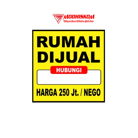 Jual Spanduk Jual Rumah Custom (Siap Pakai) - Modhiskom
