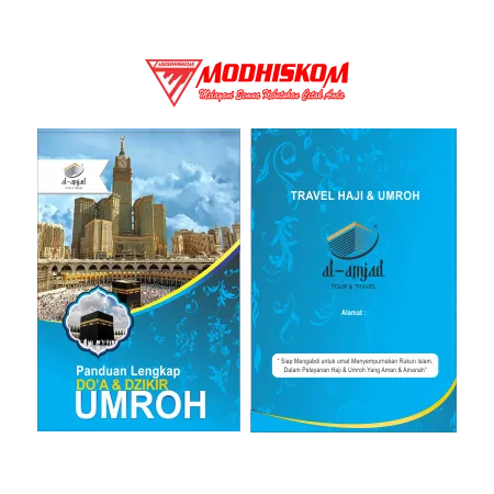 Cetak Buku Panduan Doa & Dzikir Umroh Al-Amjad Travel Haji & Umroh Berkualitas - Modhiskom