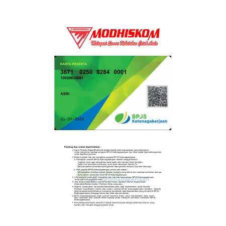 Cetak Cetak ID Card PVC Custom – BPJS, Karyawan, Member, Pertamina & Lainnya Berkualitas - Modhiskom