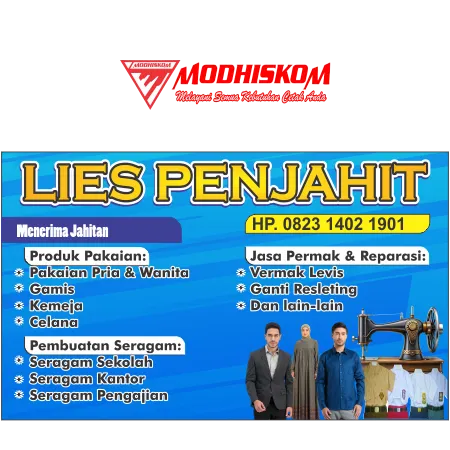 Cetak Banner Spanduk Rumah Jahit & Vermak Murah Curug Tangerang