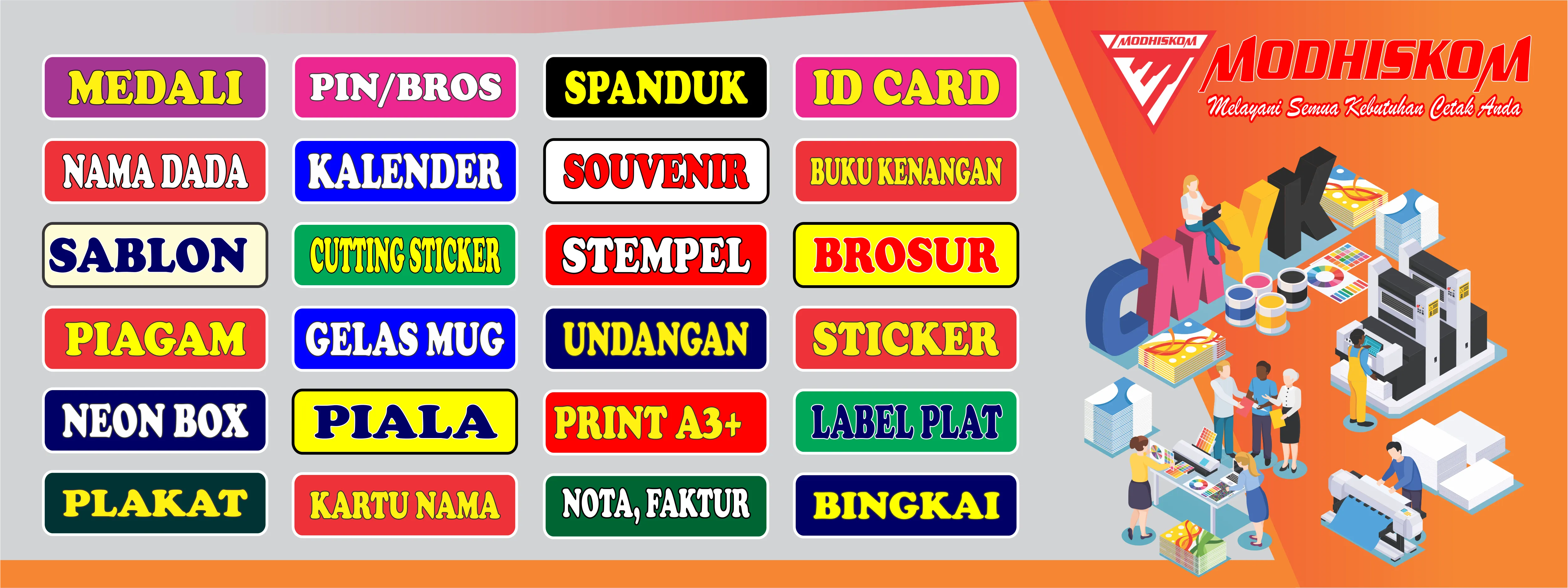 Melayani Semua Kebutuhan Cetak Anda