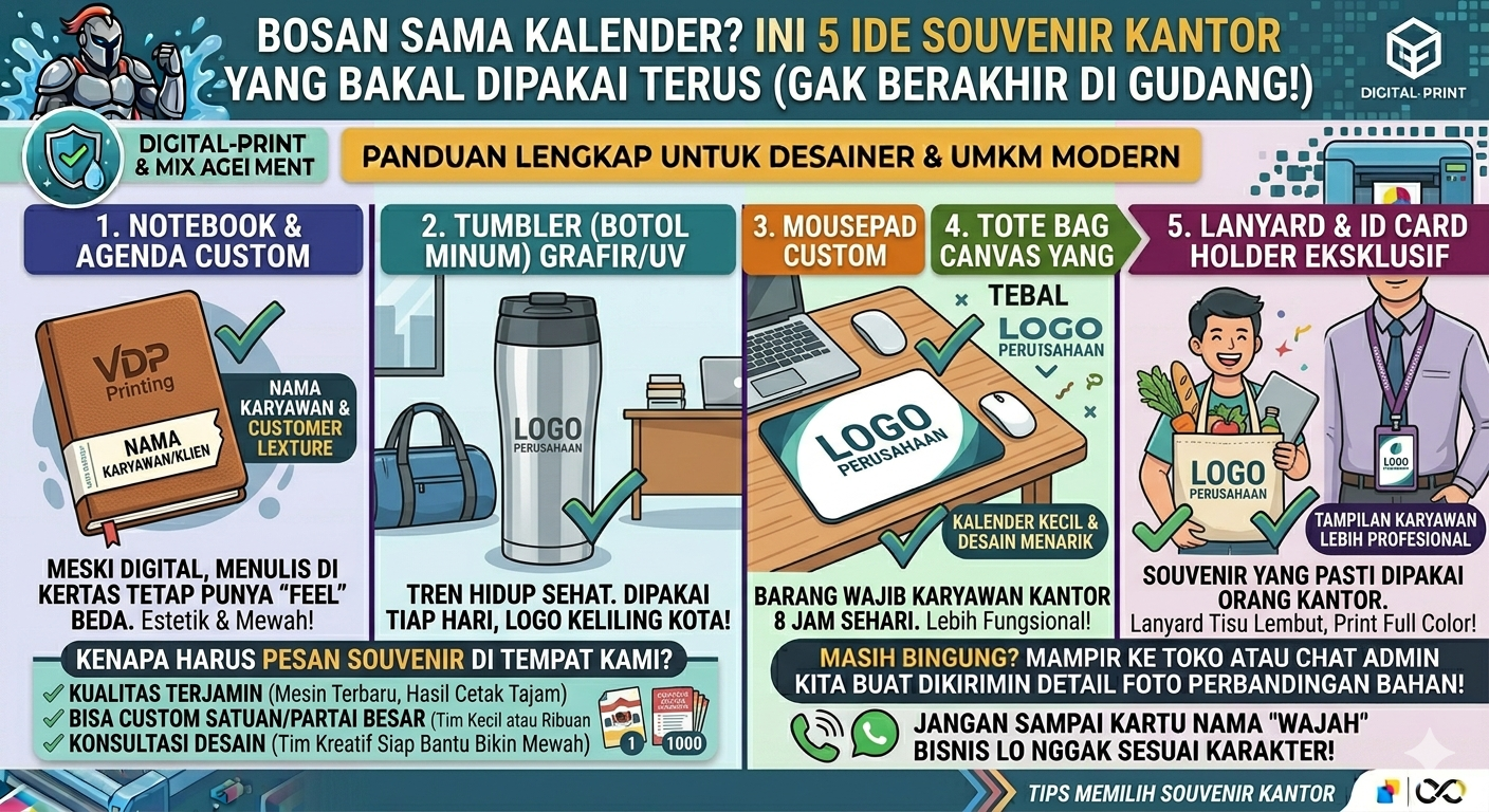 Bosan Sama Kalender? Ini 5 Ide Souvenir Kantor yang Bakal Dipakai Terus (Gak Berakhir di Gudang!)
