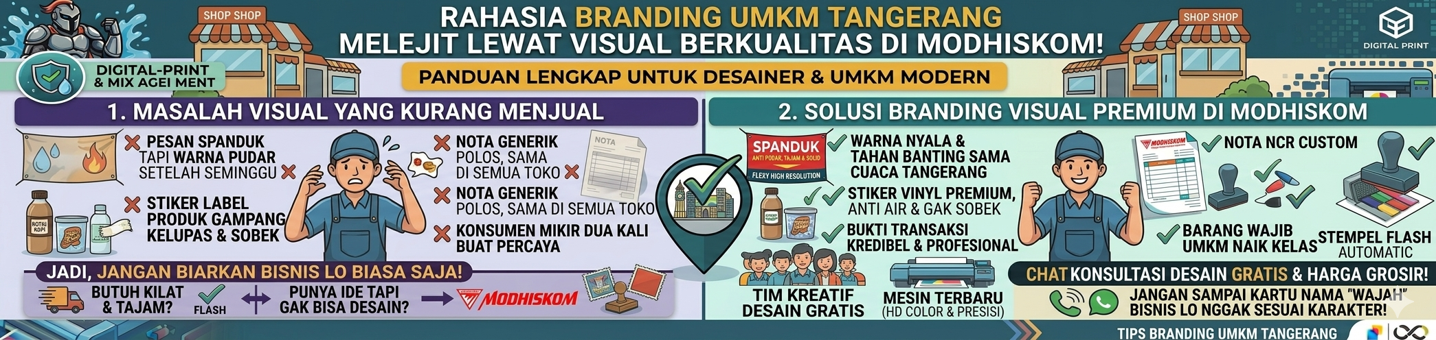 Bukan Sekadar Cetak! Inilah Rahasia Branding UMKM Tangerang Melejit Lewat Visual Berkualitas di Modhiskom