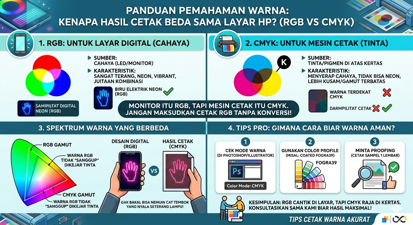 Kenapa Hasil Cetak Sering Beda Sama Layar HP? Kenalan Yuk sama CMYK!