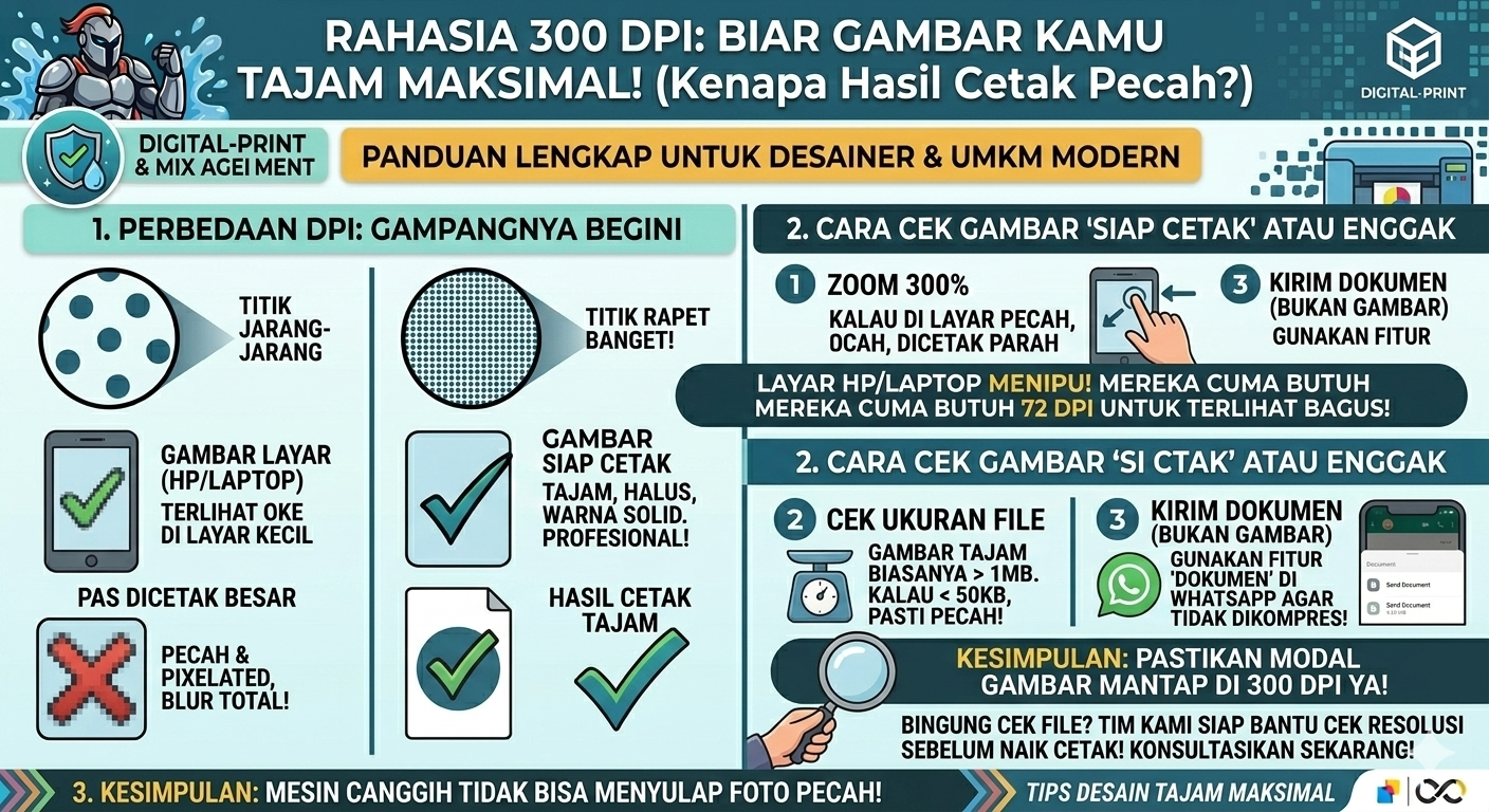 Kok Hasil Cetaknya Pecah? Kenali Rahasia 300 DPI Biar Gambar Kamu Tajam Maksimal!