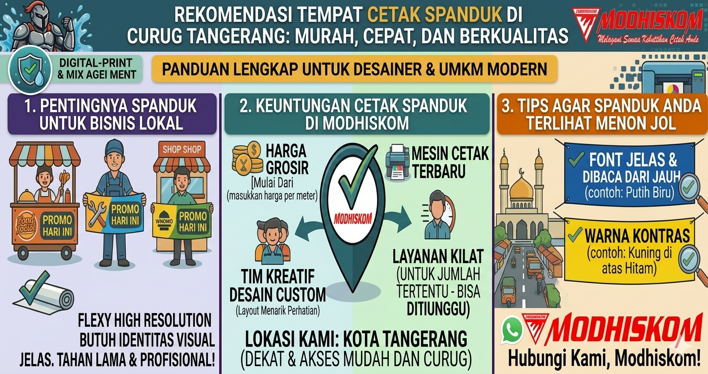 Rekomendasi Tempat Cetak Spanduk di Curug Tangerang: Murah, Cepat, dan Berkualitas